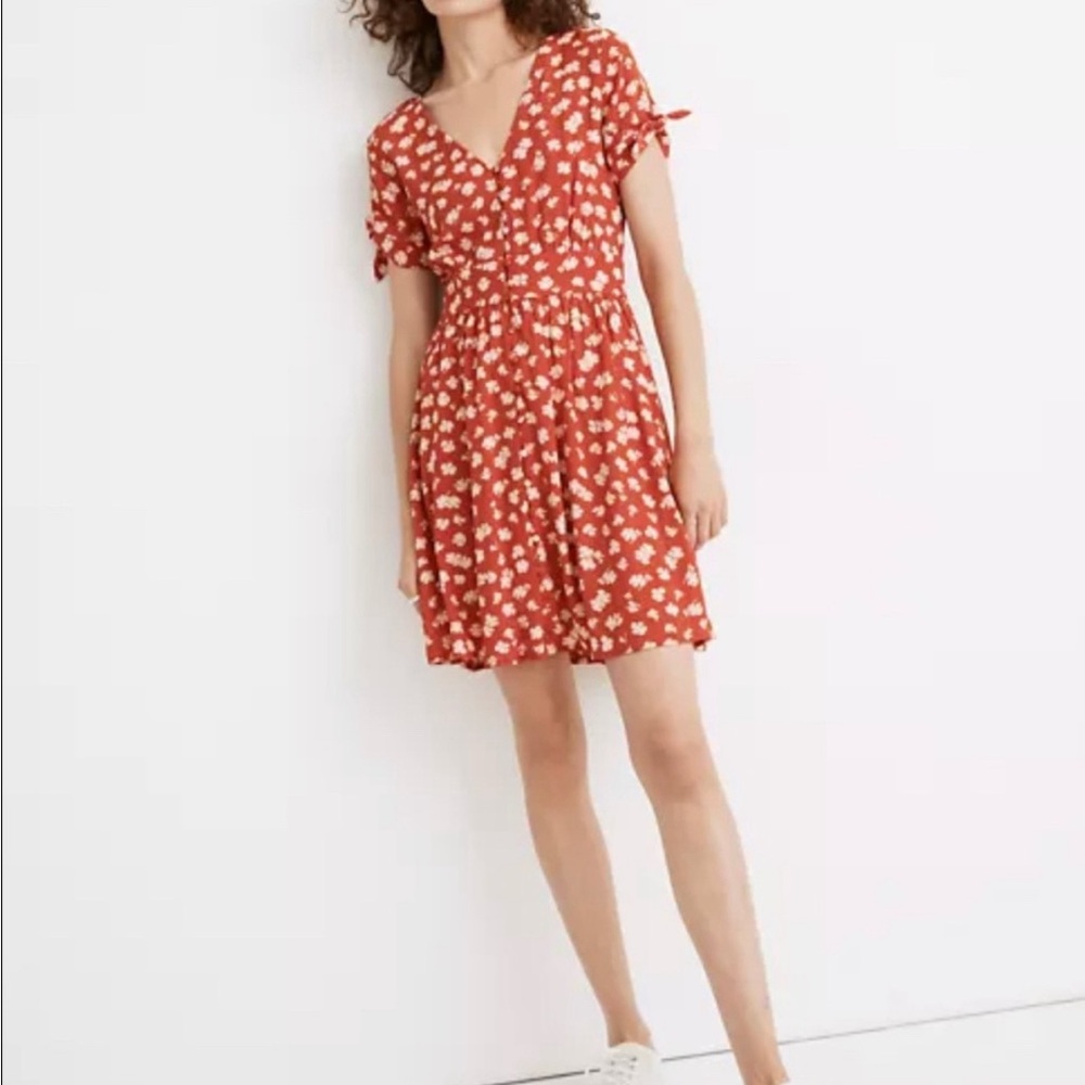 Madewell Retro Dress in Happy Hibiscus